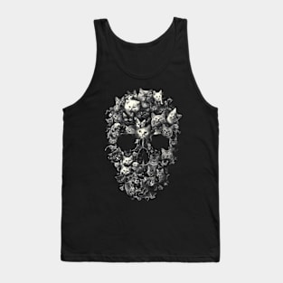 Cat Skull Interpretation Tank Top